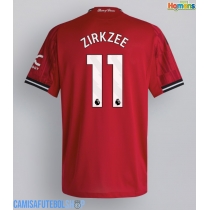 Camisa de time de futebol Manchester United Joshua Zirkzee #11 Replicas 1º Equipamento 2025-26 Manga Curta